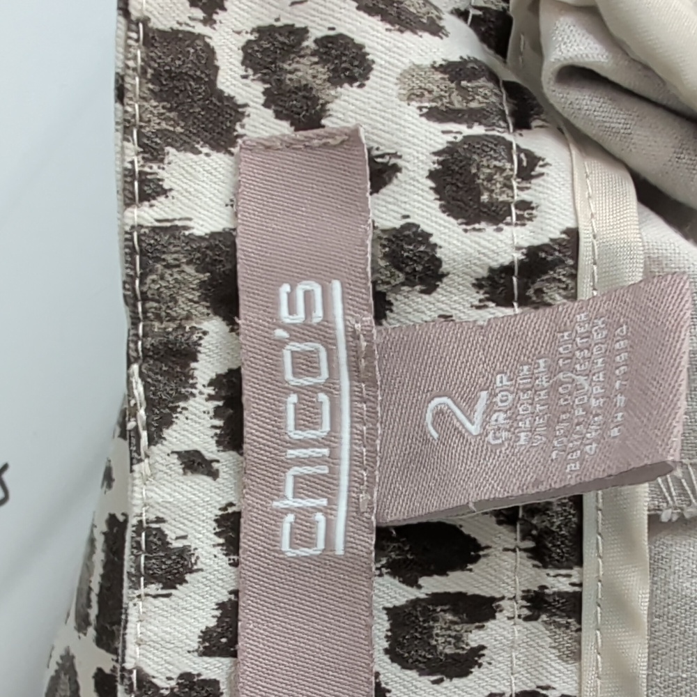 Chico's  Leopard Print Women's Pant US size 12 Or Chico's Size 2 - Picture 5 of 5